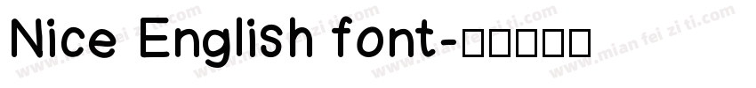 Nice English font字体转换